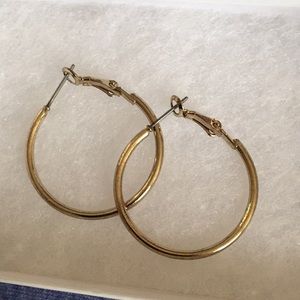 Gold hoop earrings